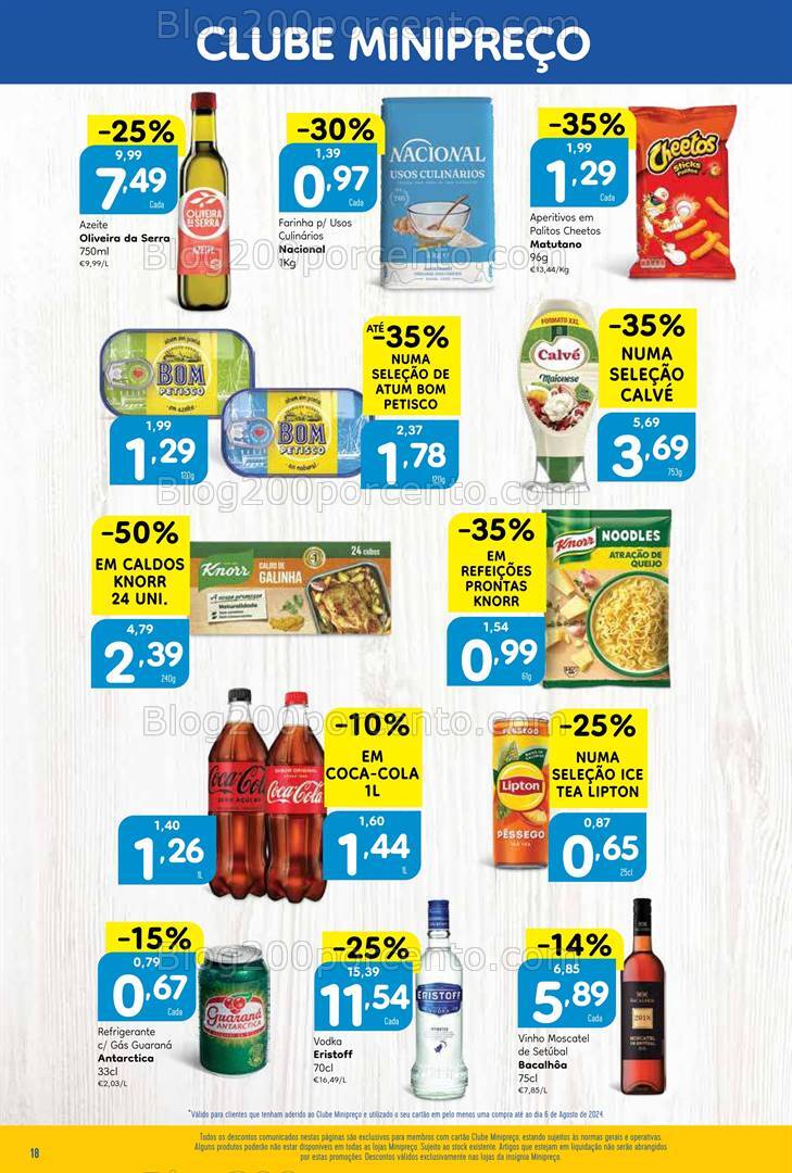 Antevisão Folheto MINIPREÇO Promoções de 8 a 14 agosto