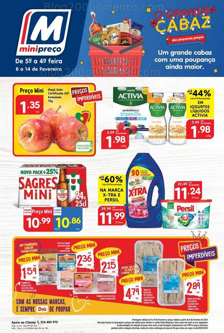 Antevisão Folheto MINIPREÇO Promoções de 8 a 14 fevereiro