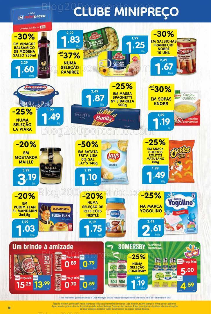 Antevisão Folheto MINIPREÇO Promoções de 8 a 14 fevereiro