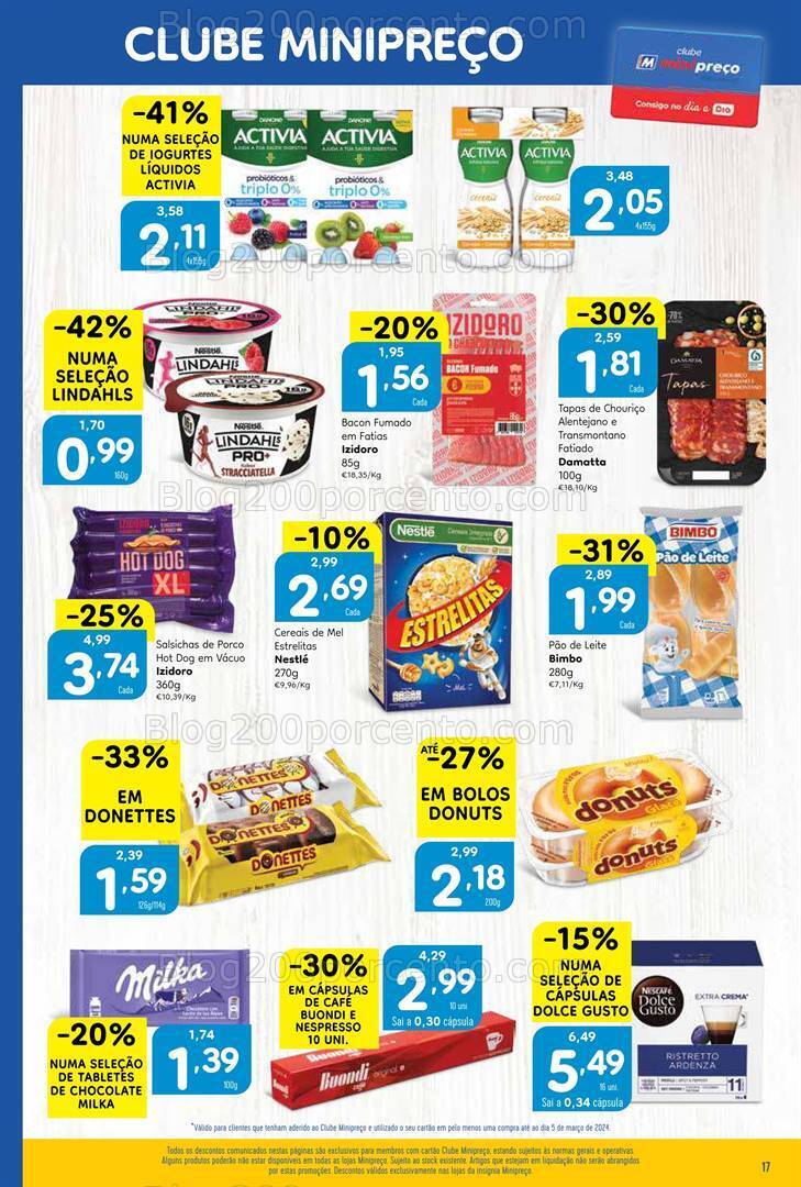 Antevisão Folheto MINIPREÇO Promoções de 7 a 13 março