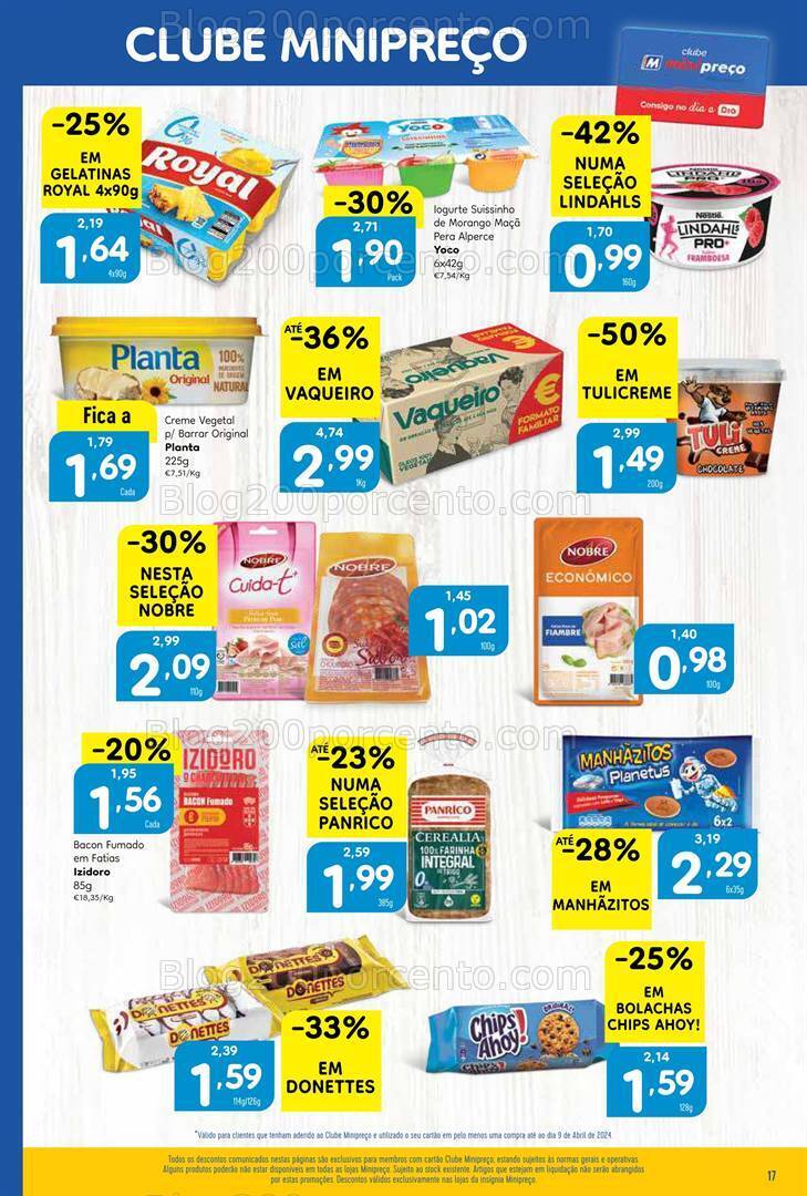 Antevisão Folheto MINIPREÇO Promoções de 11 a 17 abril