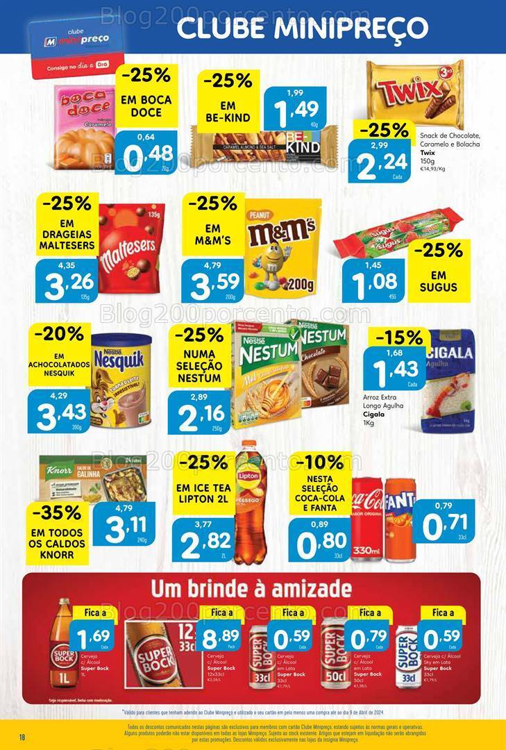 Antevisão Folheto MINIPREÇO Promoções de 11 a 17 abril