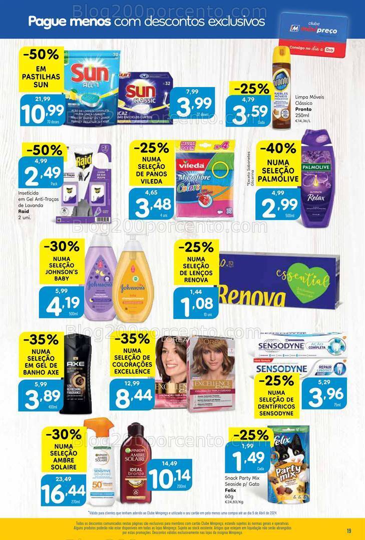 Antevisão Folheto MINIPREÇO Promoções de 11 a 17 abril