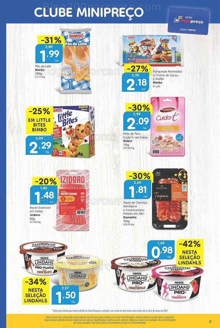 Antevisão Folheto MINIPREÇO Promoções de 11 a 17 janeiro