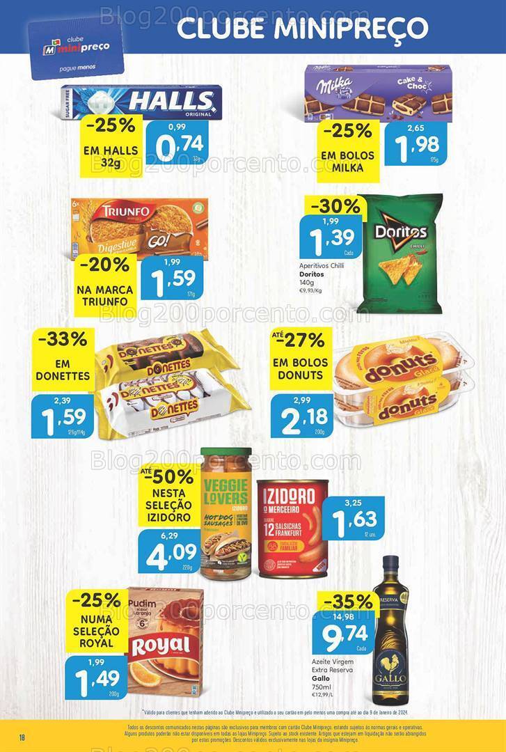 Antevisão Folheto MINIPREÇO Promoções de 11 a 17 janeiro