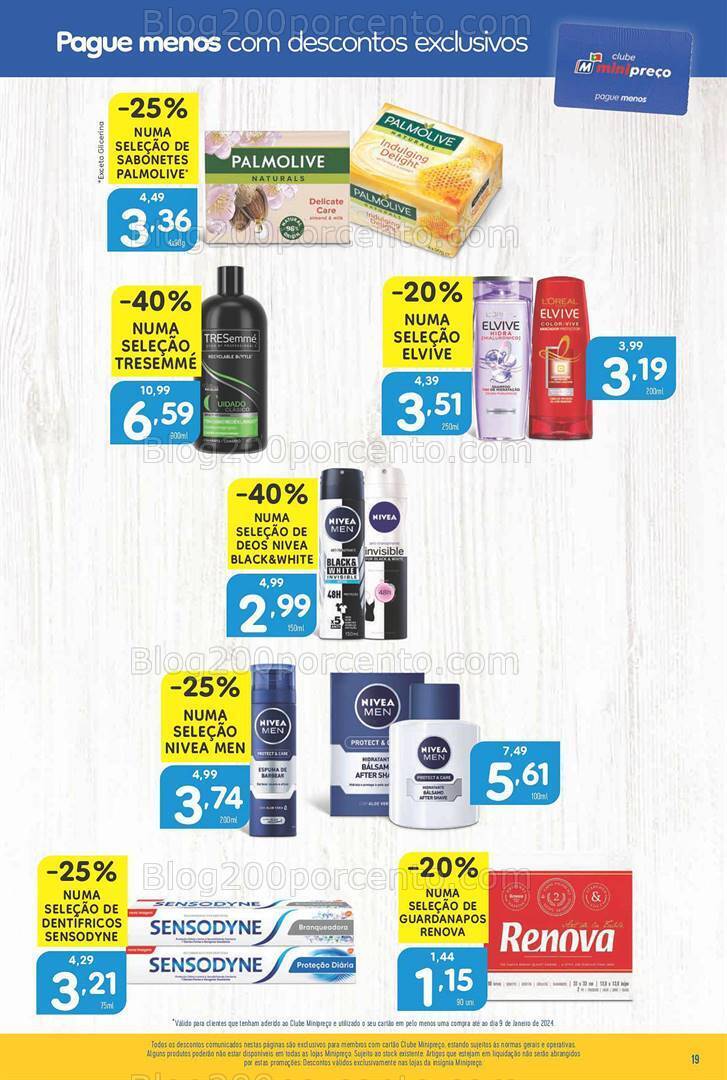 Antevisão Folheto MINIPREÇO Promoções de 11 a 17 janeiro
