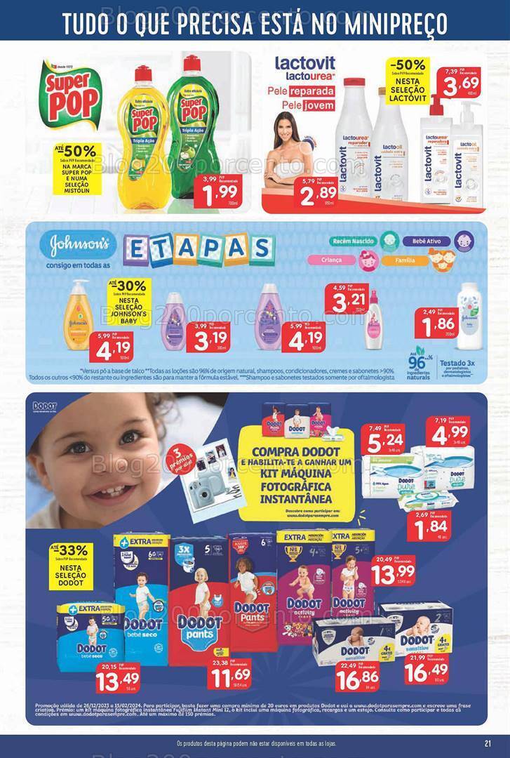 Antevisão Folheto MINIPREÇO Promoções de 11 a 17 janeiro