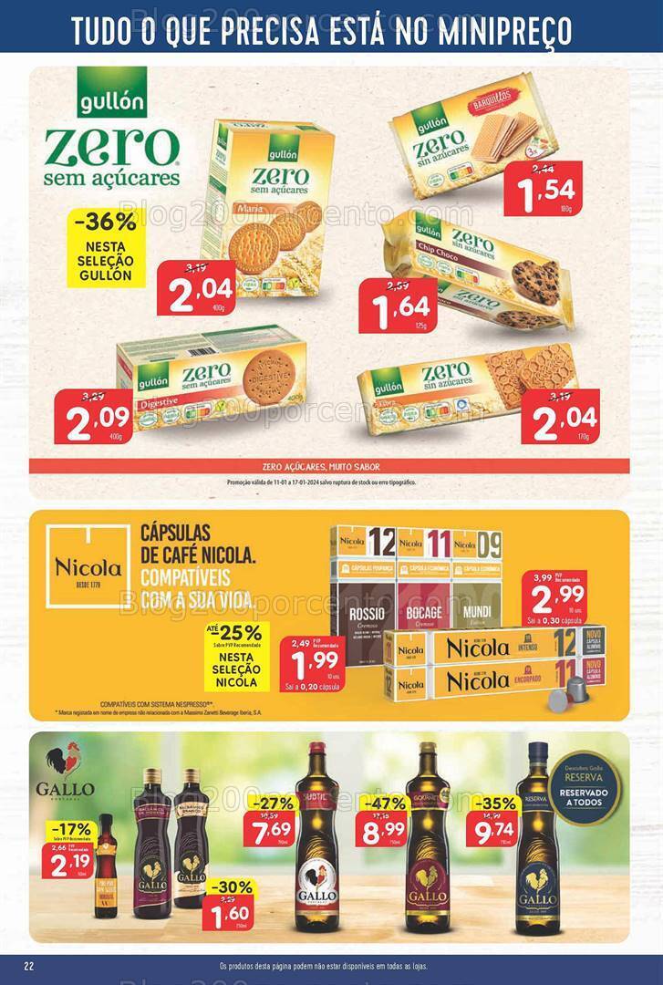 Antevisão Folheto MINIPREÇO Promoções de 11 a 17 janeiro