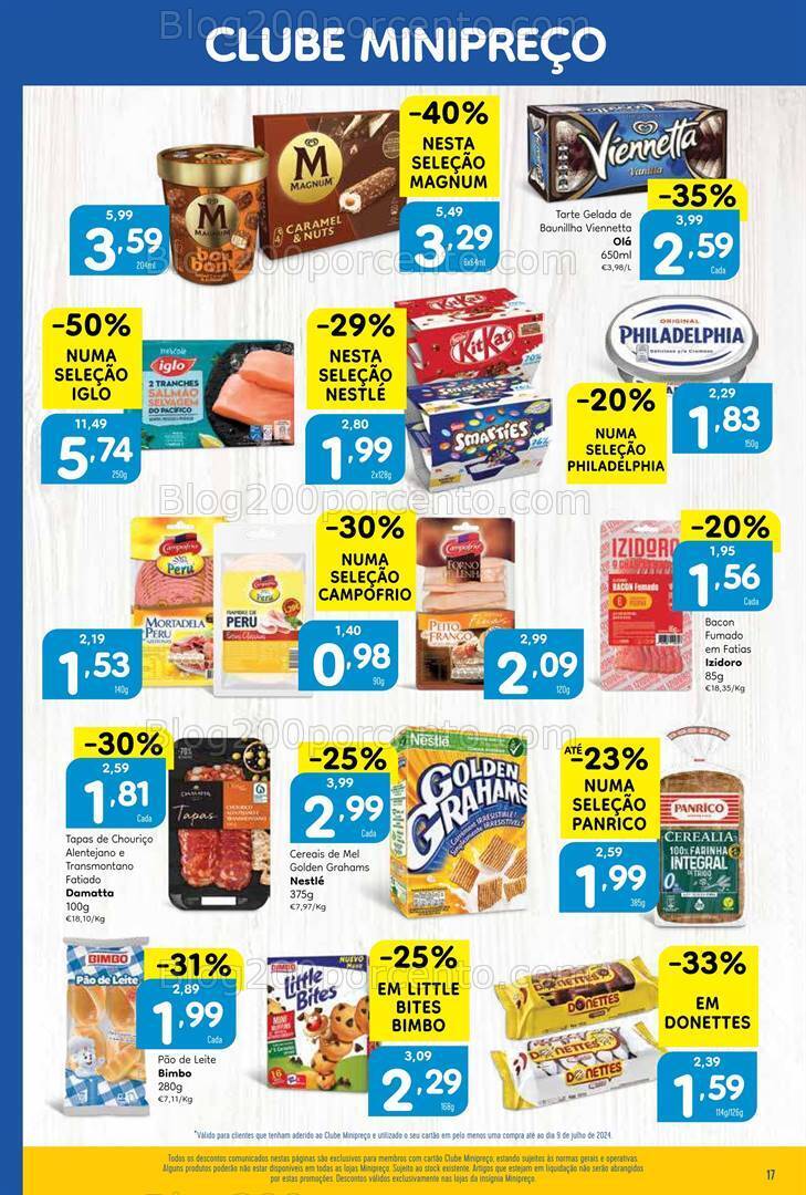 Antevisão Folheto MINIPREÇO Promoções de 11 a 17 julho