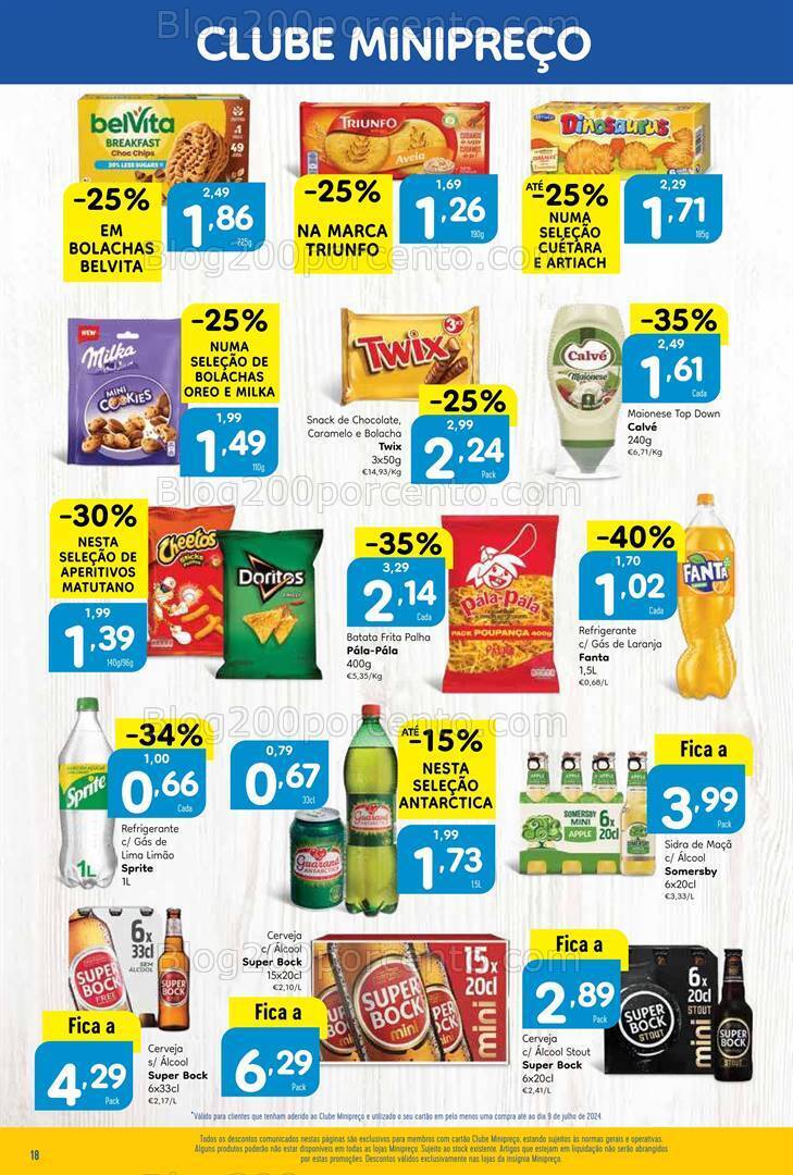 Antevisão Folheto MINIPREÇO Promoções de 11 a 17 julho