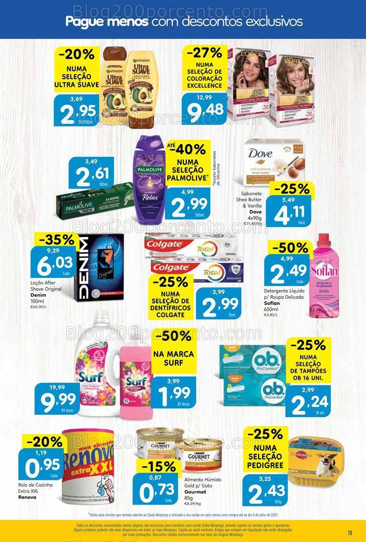 Antevisão Folheto MINIPREÇO Promoções de 11 a 17 julho