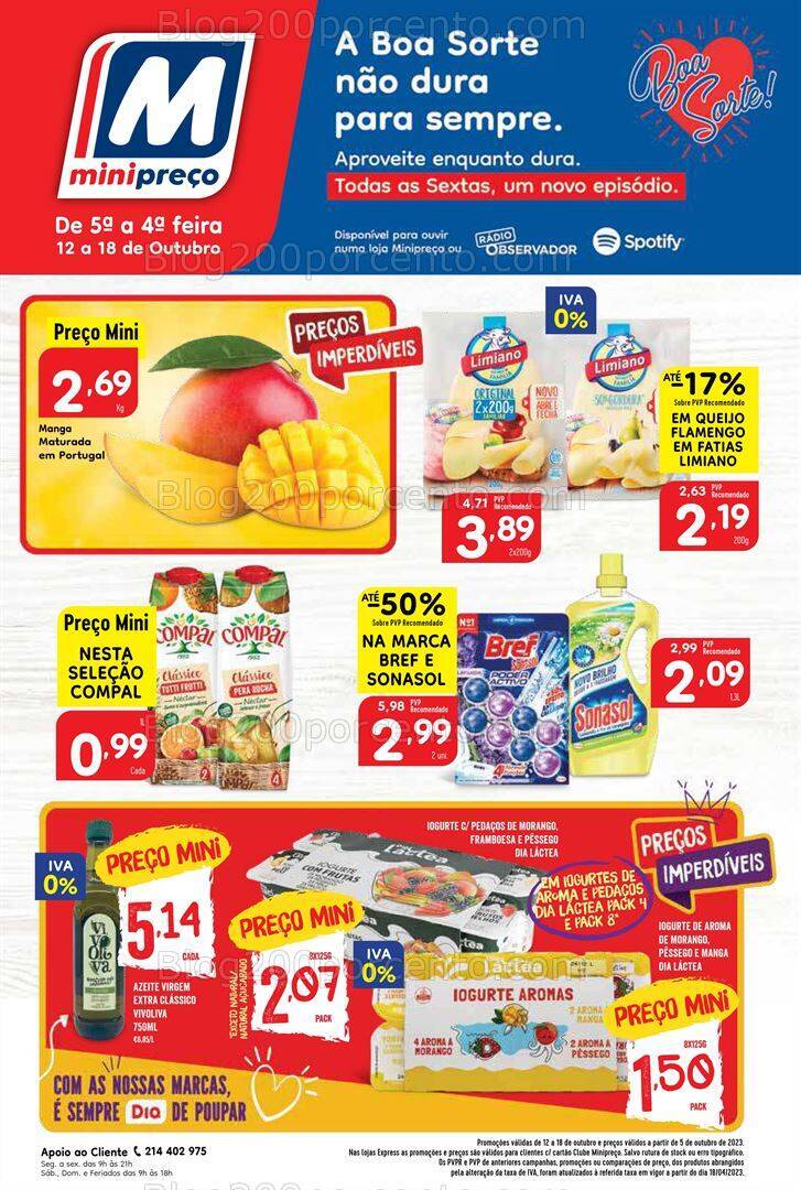 Antevisão Folheto MINIPREÇO Promoções de 12 a 18 outubro