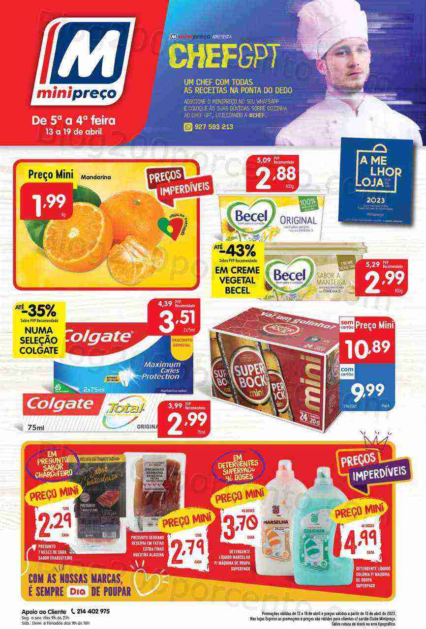 Antevisão Folheto MINIPREÇO Promoções de 13 a 19 abril