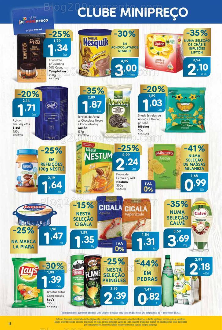 Antevisão Folheto MINIPREÇO Promoções de 16 a 22 novembro