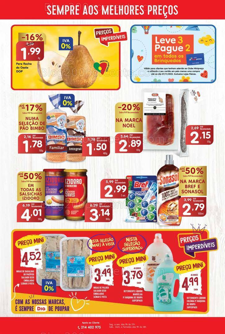 Antevisão Folheto MINIPREÇO Promoções de 16 a 22 novembro
