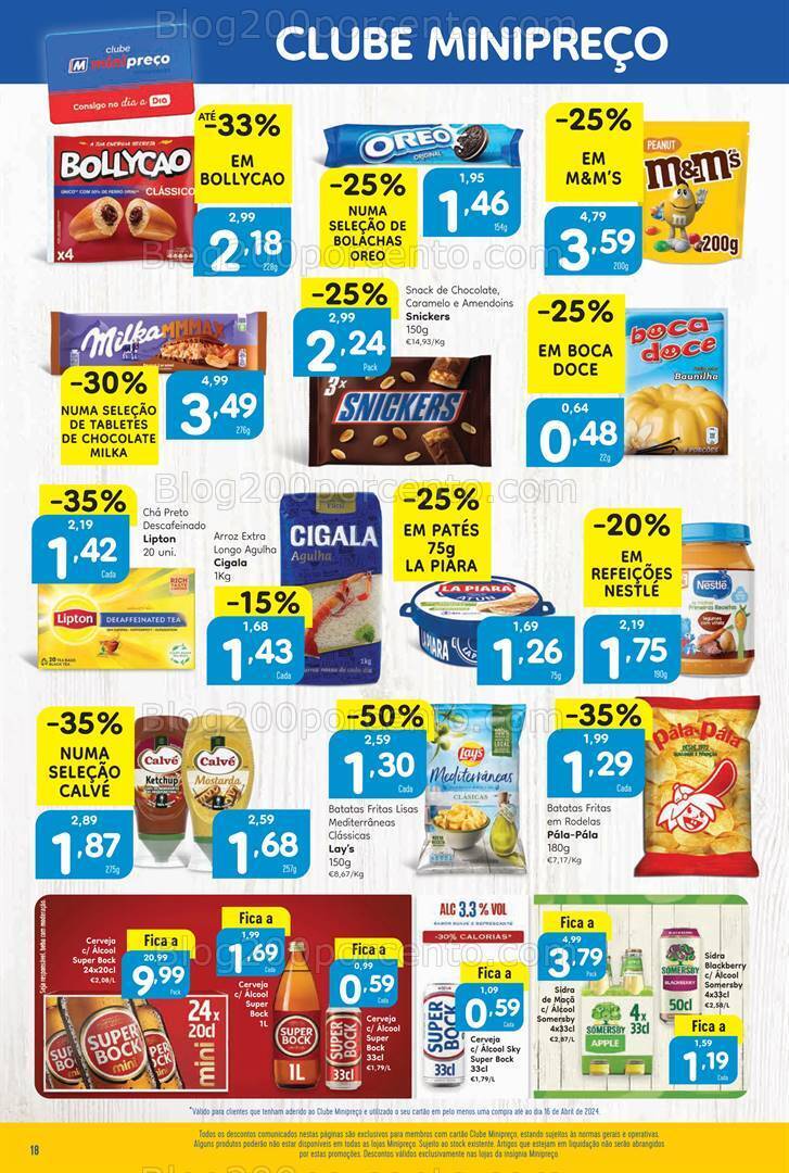 Antevisão Folheto MINIPREÇO Promoções de 18 a 24 abril