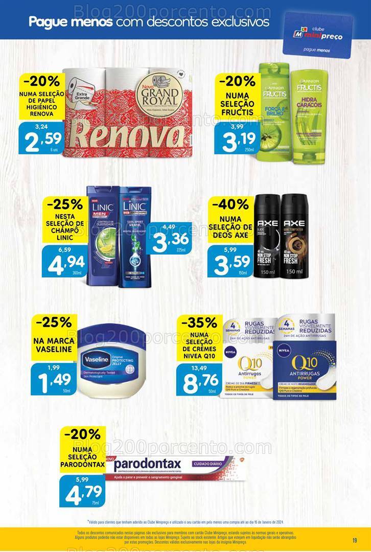 Antevisão Folheto MINIPREÇO Promoções de 18 a 24 janeiro