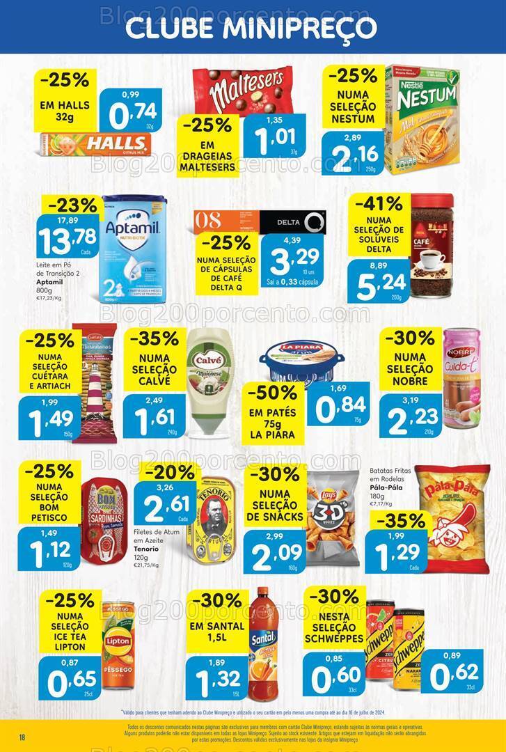 Antevisão Folheto MINIPREÇO Promoções de 18 a 24 julho