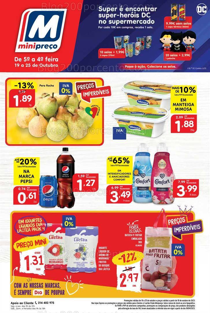 Antevisão Folheto MINIPREÇO Promoções de 19 a 25 outubro