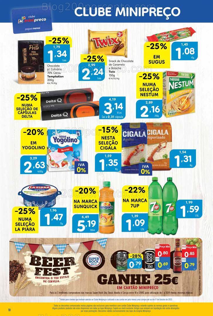 Antevisão Folheto MINIPREÇO Promoções de 19 a 25 outubro