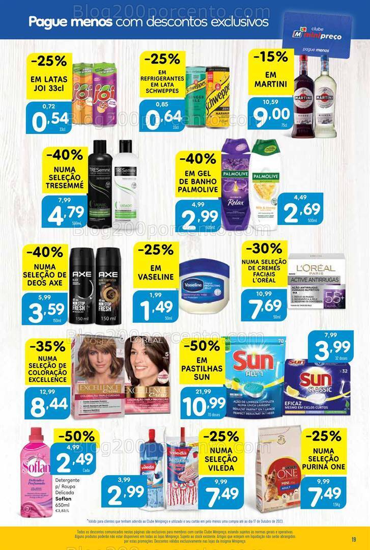 Antevisão Folheto MINIPREÇO Promoções de 19 a 25 outubro