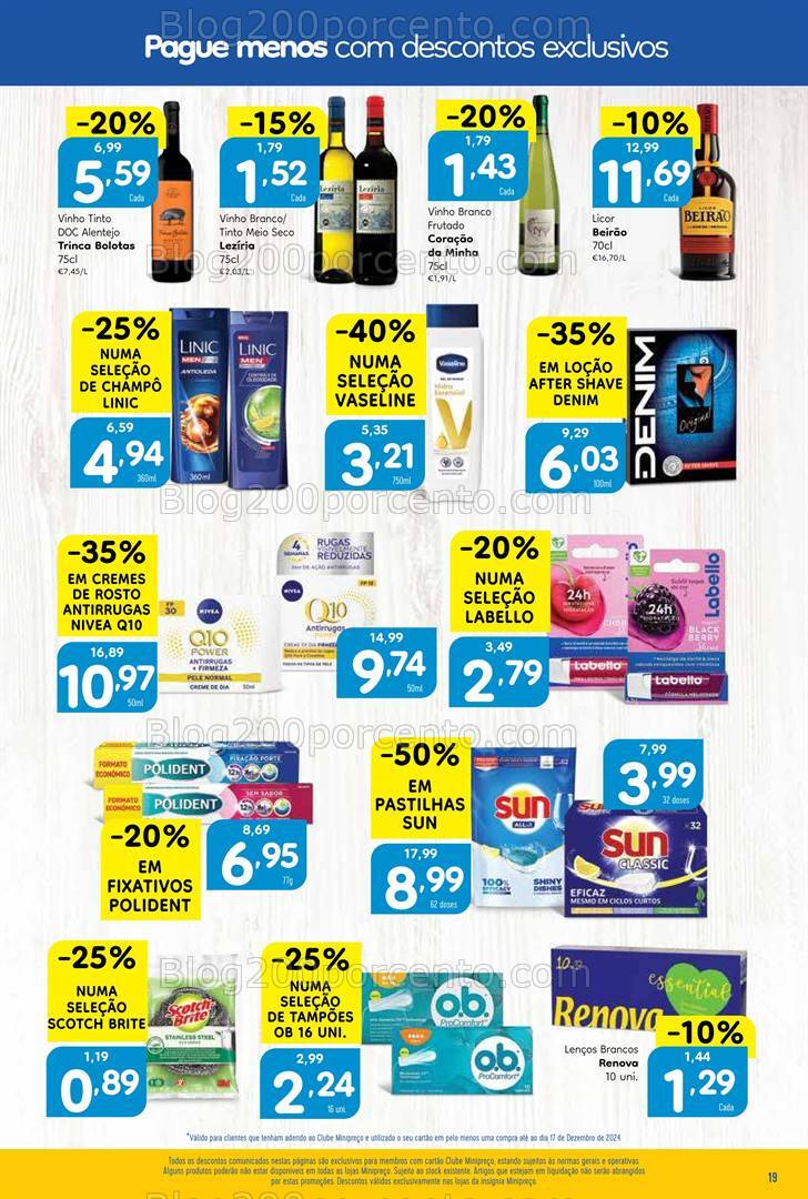 Antevisão Folheto MINIPREÇO Promoções de 19 a 25 dezembro