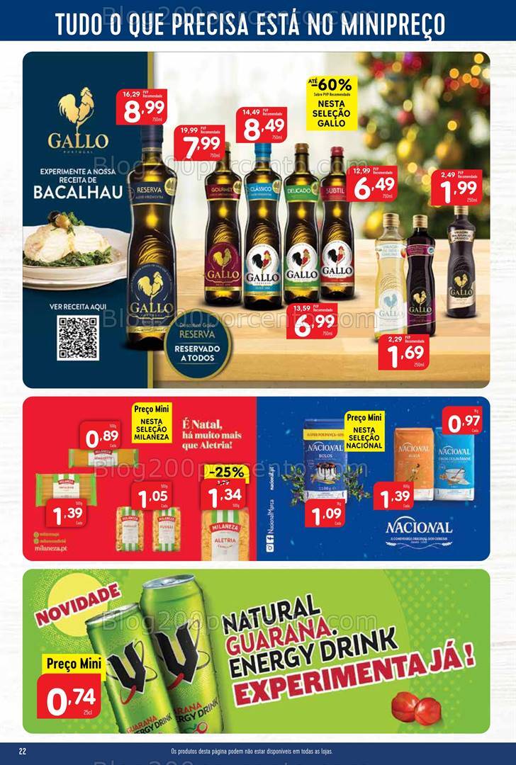 Antevisão Folheto MINIPREÇO Promoções de 19 a 25 dezembro