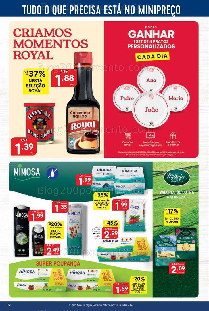 Antevisão Folheto MINIPREÇO Promoções de 21 a 27 março