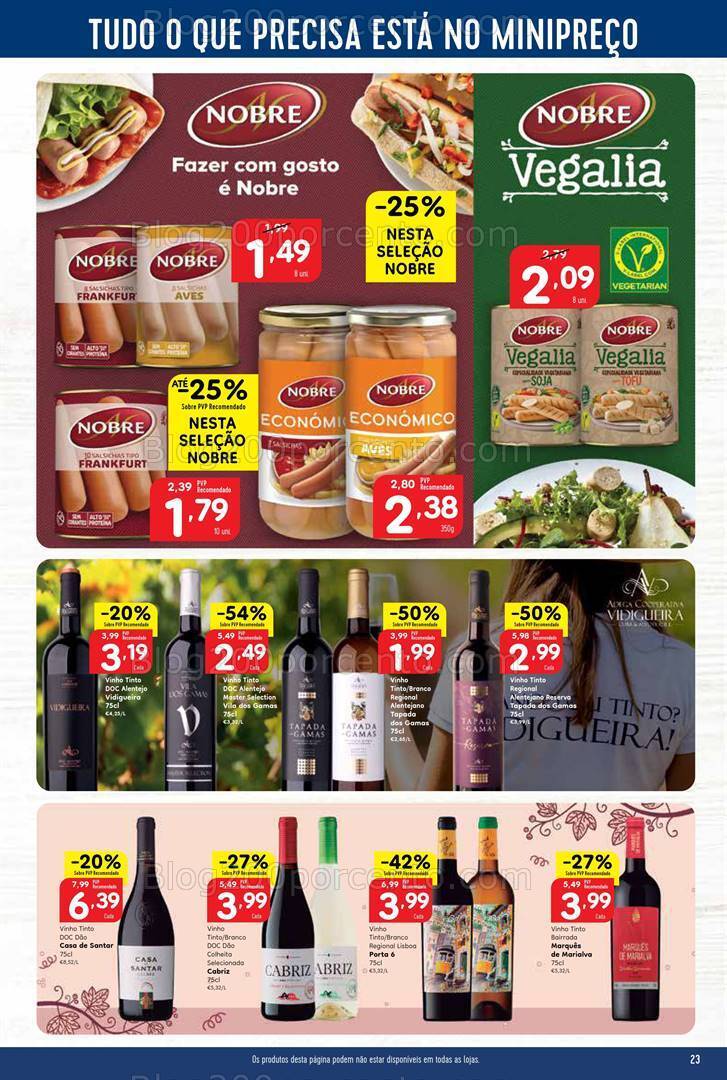 Antevisão Folheto MINIPREÇO Promoções de 22 a 28 fevereiro