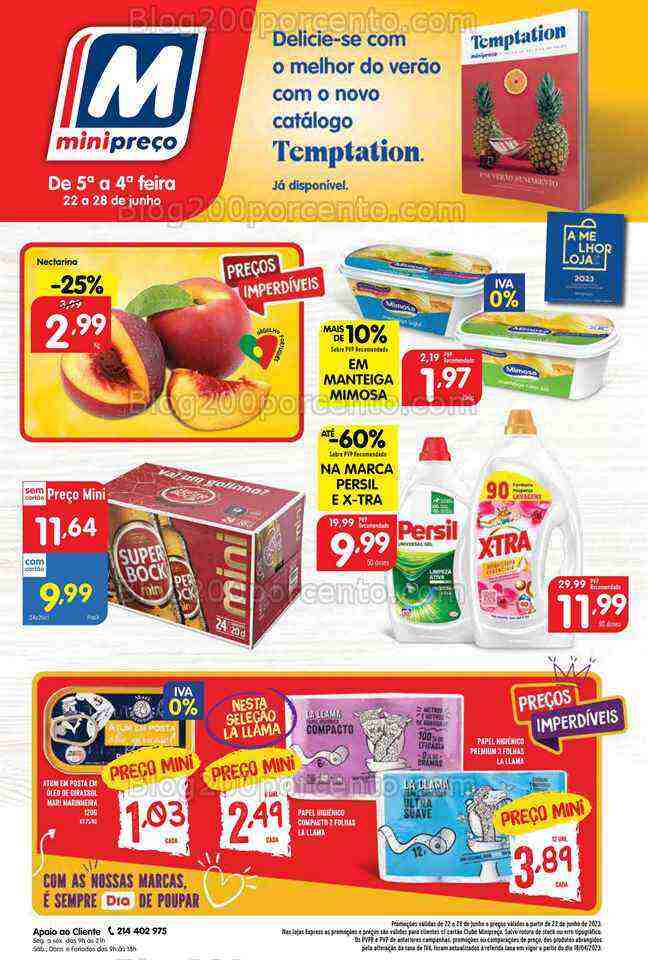 Antevisão Folheto MINIPREÇO Promoções de 22 a 28 junho