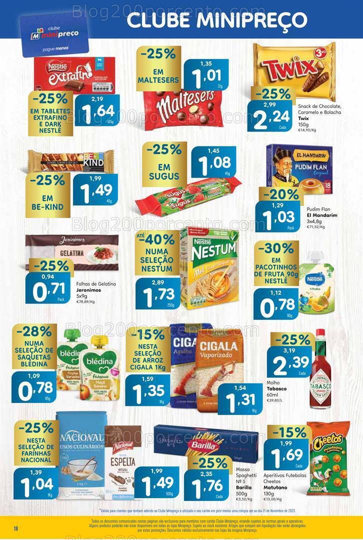 Antevisão Folheto MINIPREÇO Promoções de 23 a 29 novembro