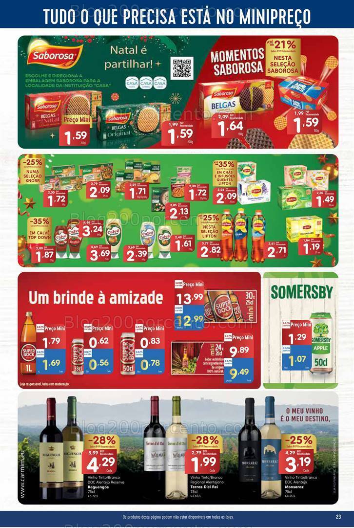 Antevisão Folheto MINIPREÇO Promoções de 23 a 29 novembro