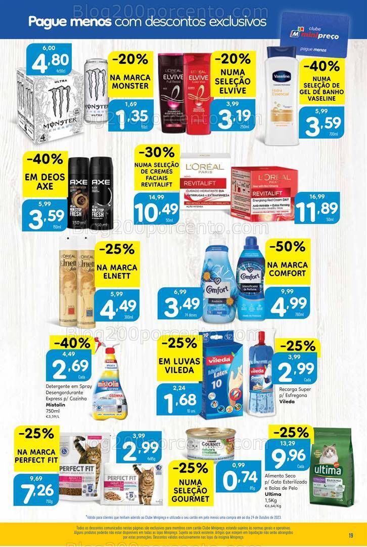 Antevisão Folheto MINIPREÇO Promoções de 26 outubro a 1 novembro