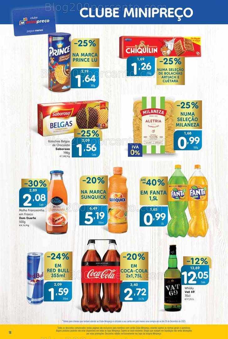 Antevisão Folheto MINIPREÇO Promoções de 28 dezembro a 3 janeiro
