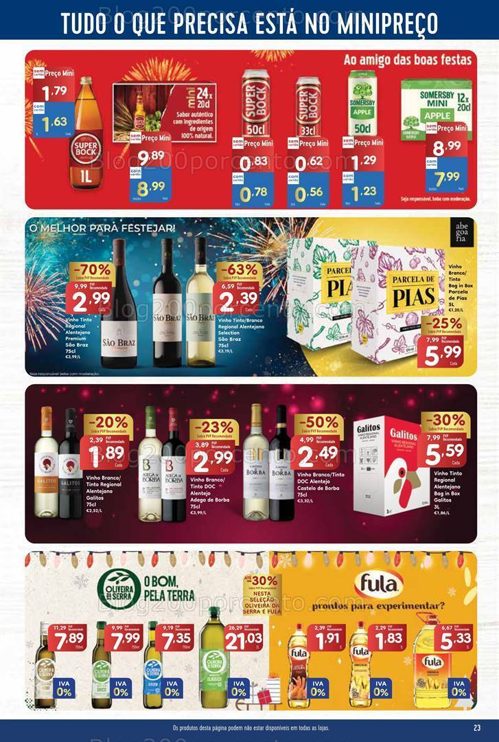 Antevisão Folheto MINIPREÇO Promoções de 28 dezembro a 3 janeiro