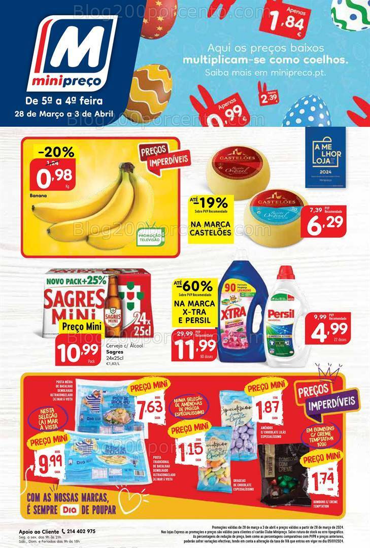 Antevisão Folheto MINIPREÇO Promoções de 28 março a 3 abril