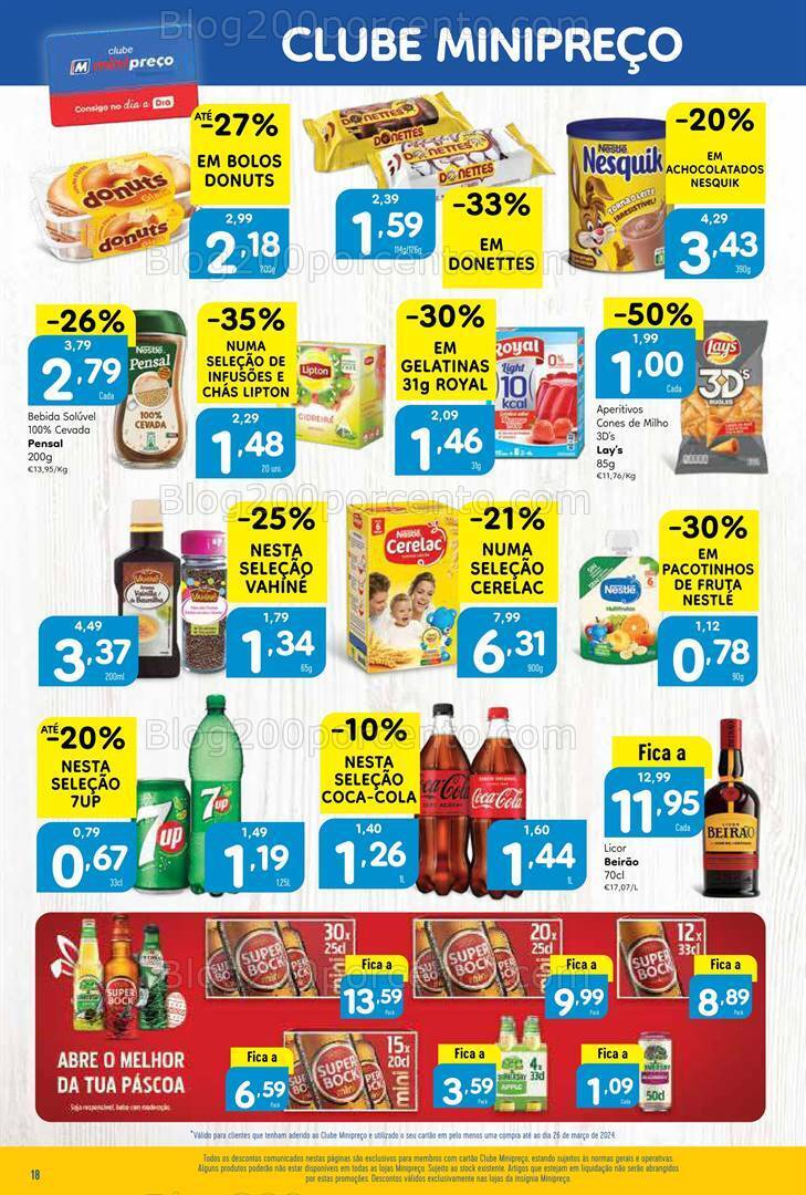 Antevisão Folheto MINIPREÇO Promoções de 28 março a 3 abril