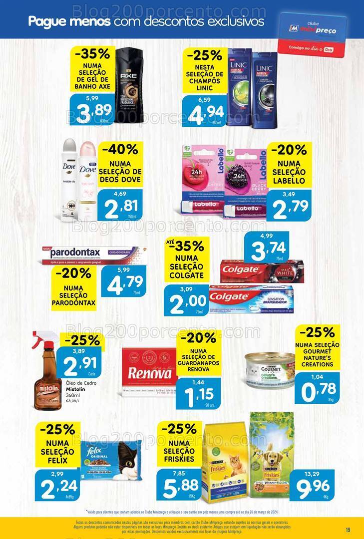 Antevisão Folheto MINIPREÇO Promoções de 28 março a 3 abril