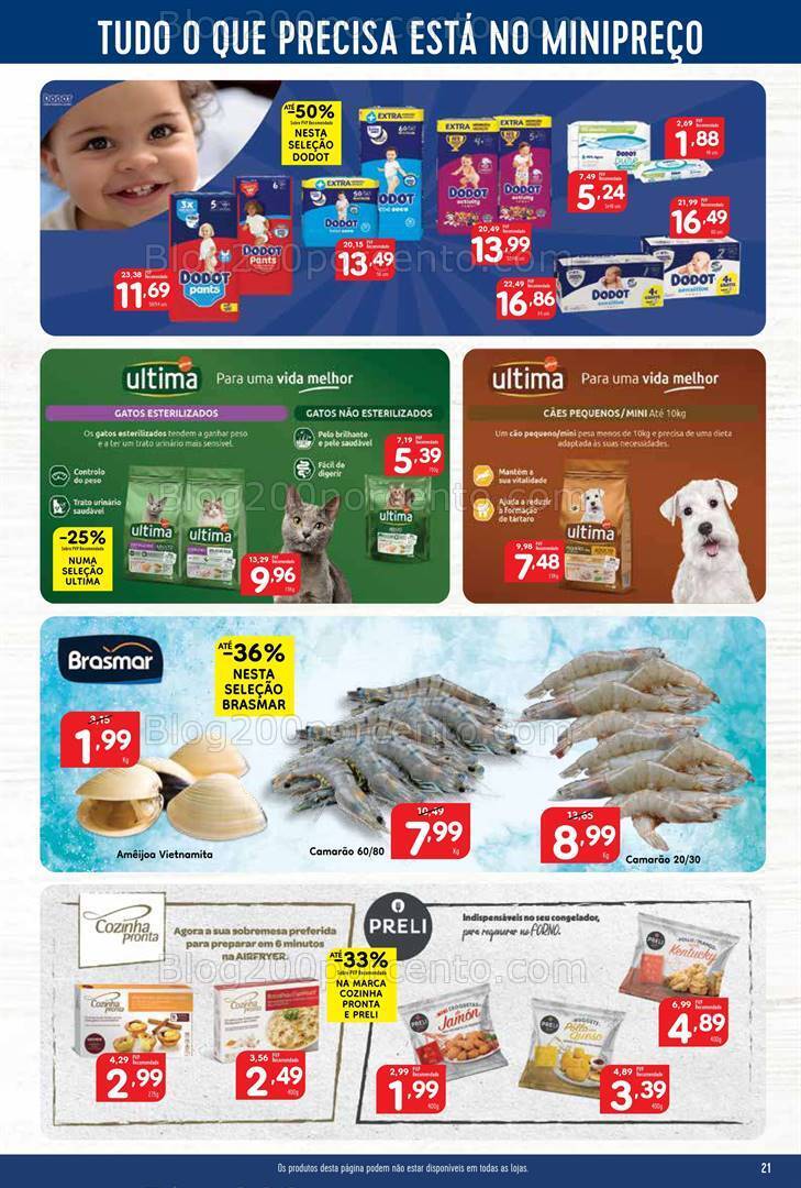 Antevisão Folheto MINIPREÇO Promoções de 28 março a 3 abril
