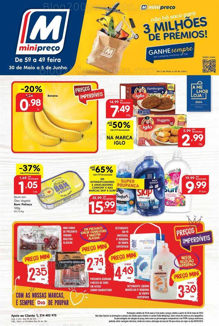 Antevisão Folheto MINIPREÇO Promoções de 30 maio a 5 junho