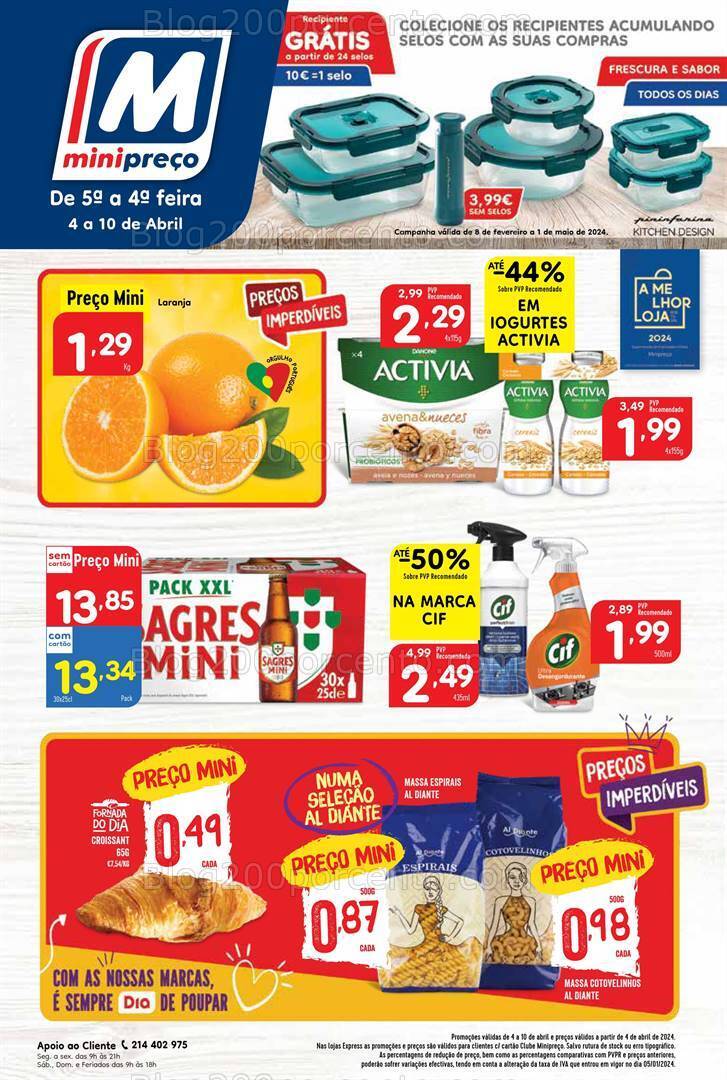 Antevisão Folheto MINIPREÇO Promoções de 4 a 10 abril