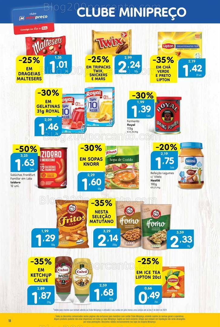 Antevisão Folheto MINIPREÇO Promoções de 4 a 10 abril