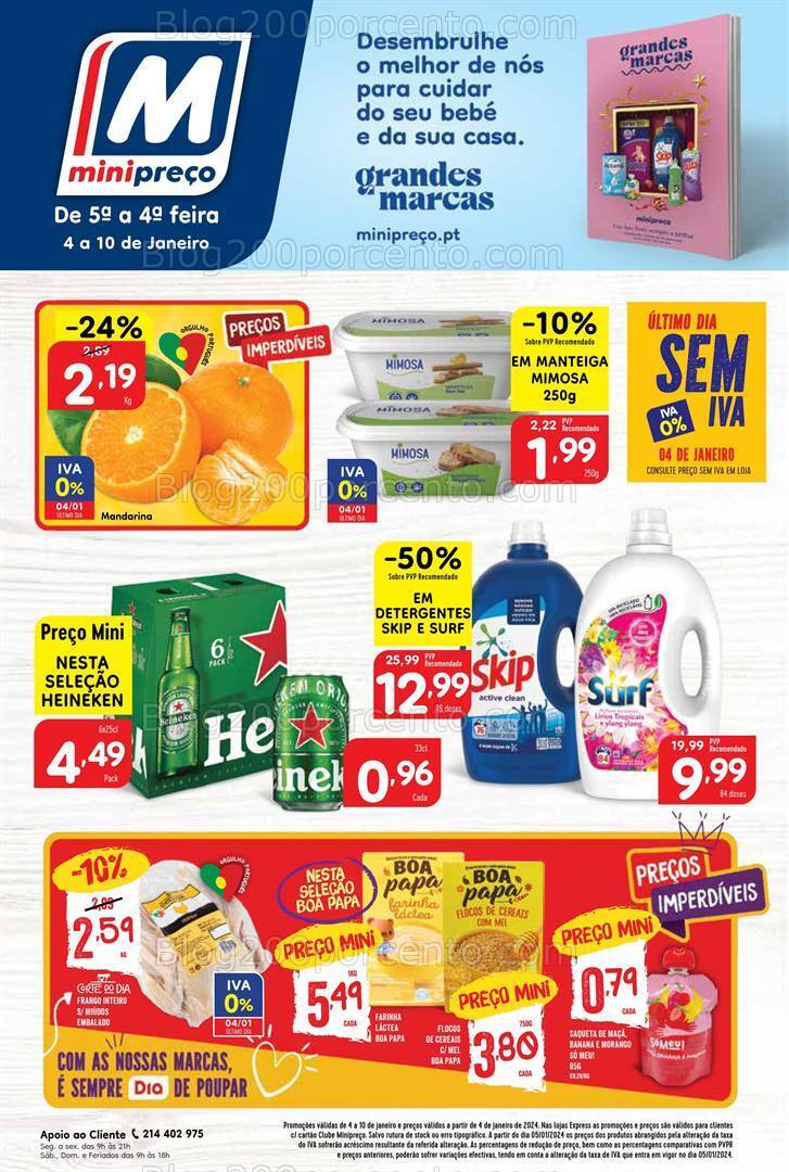 Antevisão Folheto MINIPREÇO Promoções de 4 a 10 janeiro