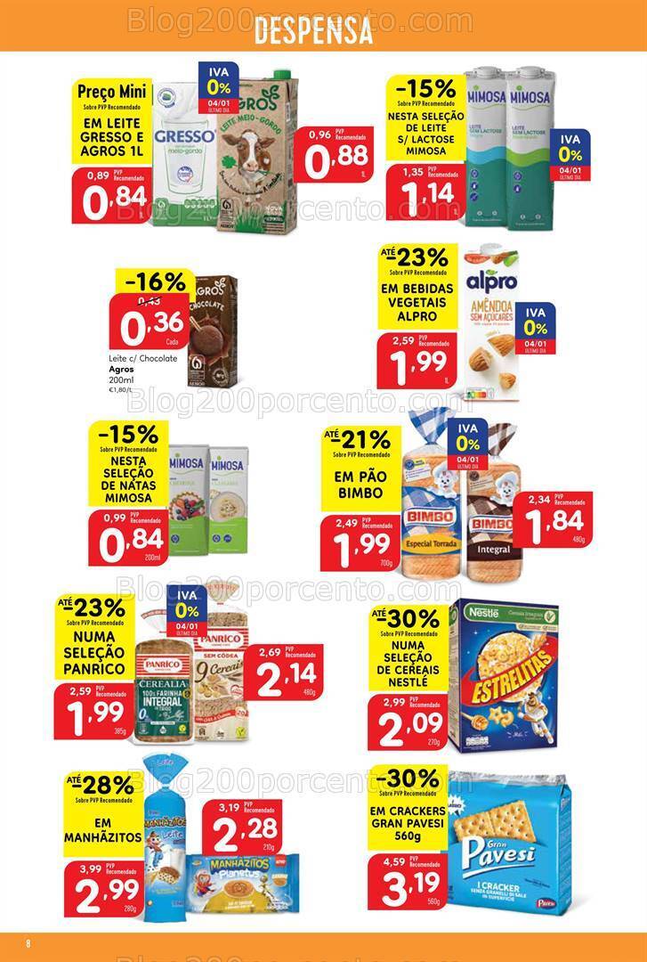 Antevisão Folheto MINIPREÇO Promoções de 4 a 10 janeiro