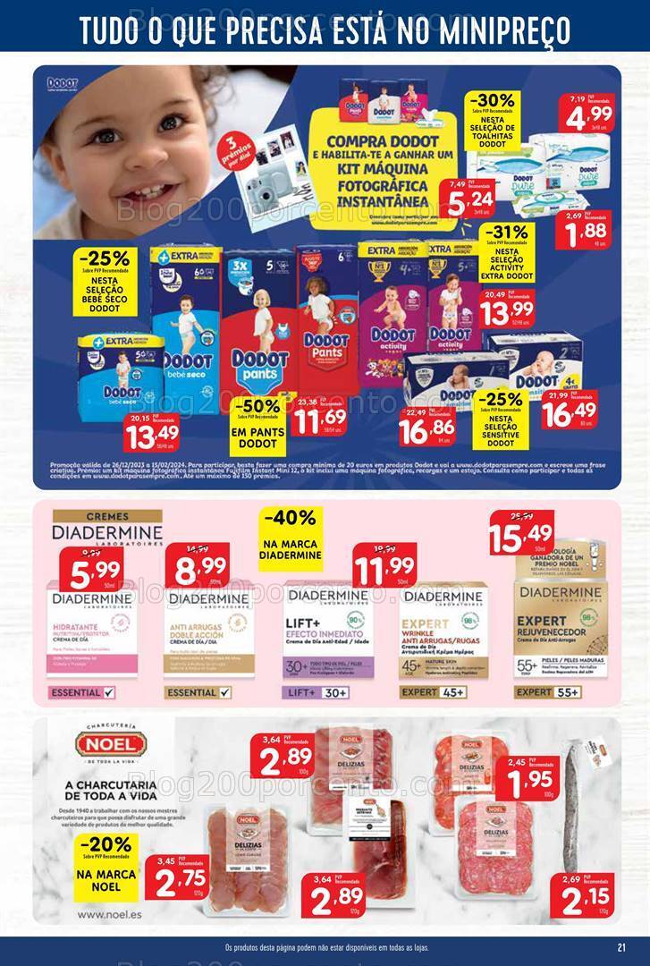 Antevisão Folheto MINIPREÇO Promoções de 4 a 10 janeiro