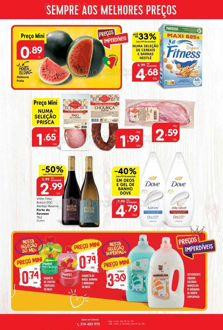 Antevisão Folheto MINIPREÇO Promoções de 4 a 10 julho