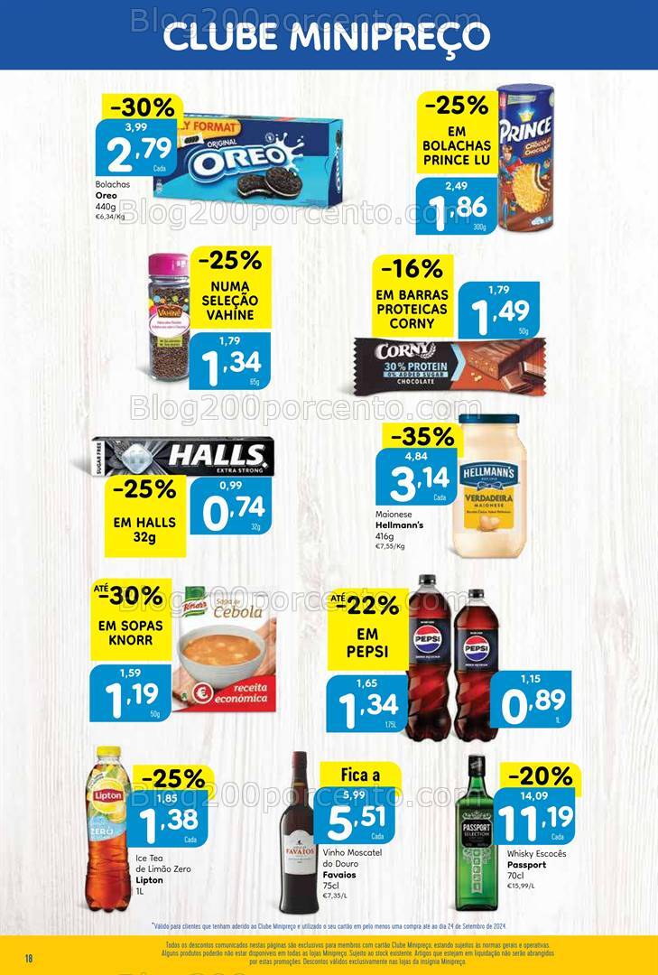 Antevisão Folheto MINIPREÇO Promoções de 26 setembro a 2 outubro