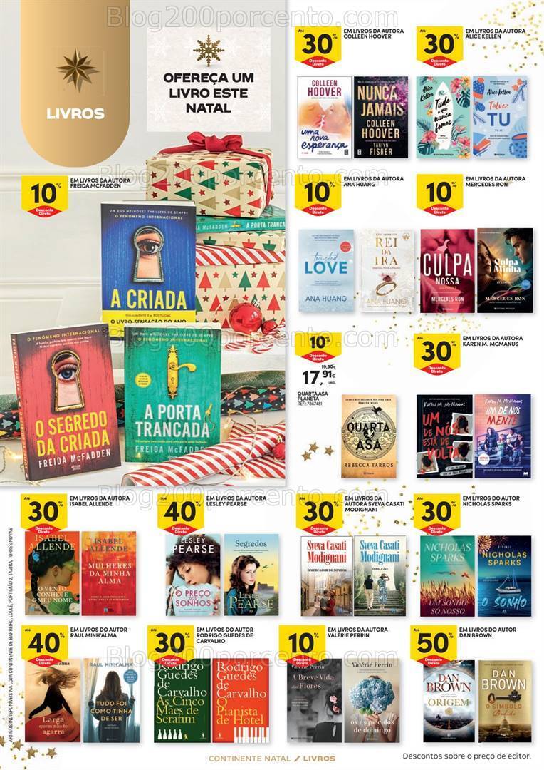 Antevisão Folheto CONTINENTE Natal Promoções de 7 novembro a 24 dezembro