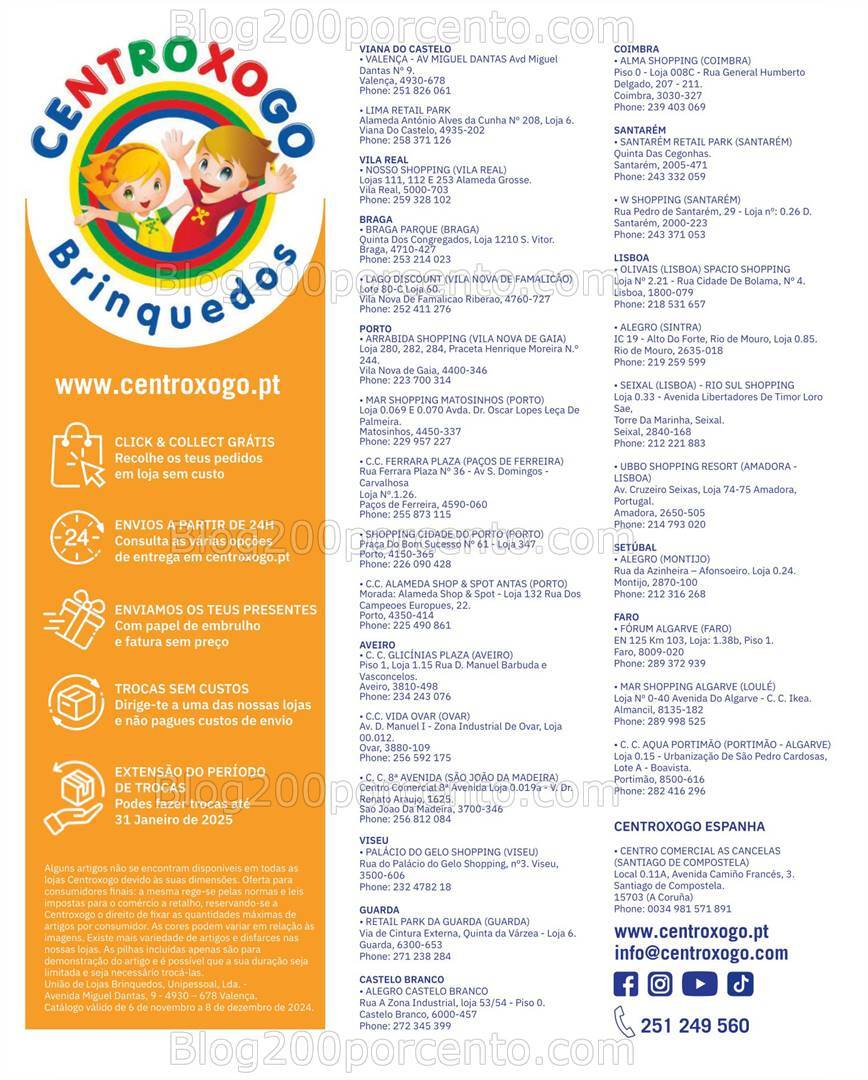 Antevisão Folheto CENTROXOGO Natal Promoções de 6 novembro a 8 dezembro