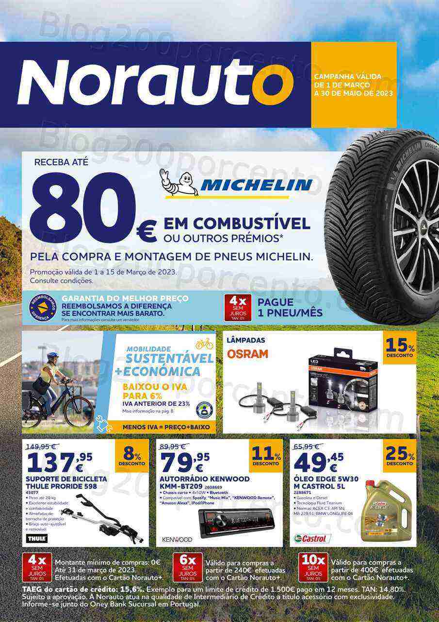 Antevisão Folheto NORAUTO Promoções de 1 março a 30 maio